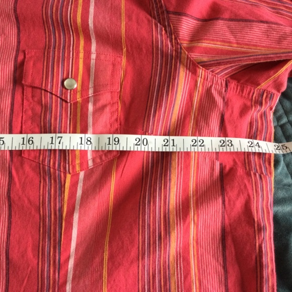 Retro Wrangler Rancher Western Rodeo Pearl Snap Button Shirt - Picture 6 of 8